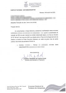 Imagem da notícia - Amazonastur comunica fornecedores sobre redução no valor dos contratos